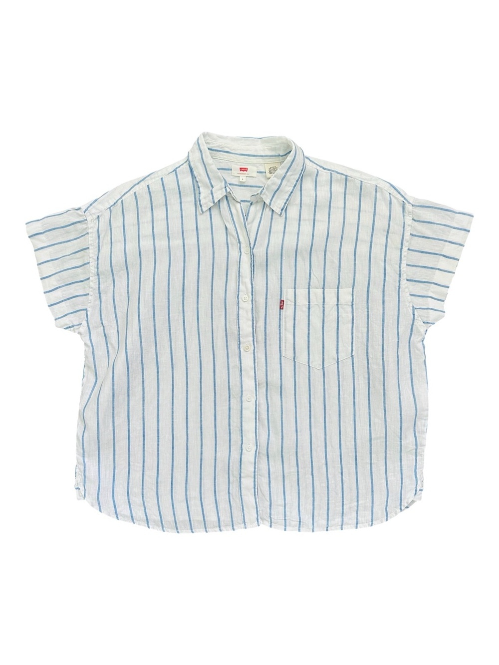 Levi's boxy striped blouse - small